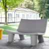 Sitzbank Innen- und Außen Design Sofa Slide Low Lita Love