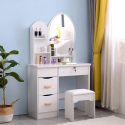 Mobile Make-up Station runder Spiegel Schlafzimmer Hocker Babette