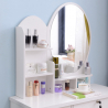 Mobile Make-up Station runder Spiegel Schlafzimmer Hocker Babette