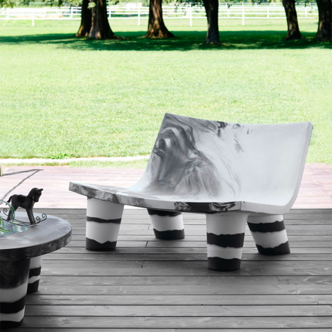 Gartenbank Sofa Innenbereich Black And White Slide Low Lita Love Anniversary Aktion