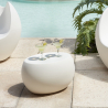 Ovale Design-Couchtisch für Innen-/Außenbereich Slide Blos Low Table 