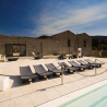 Moderne Sonnenliege aus Polyethylen für Garten und Pool Slide Low Lita Lounge 