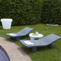 Moderne Sonnenliege aus Polyethylen für Garten und Pool Slide Low Lita Lounge 