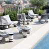 Design-Couchtisch mit Glasplatte für Garten & Zuhause Slide Low Lita Table Anniversary Verkauf