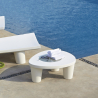 Moderner Gartentisch aus Polyethylen mit Glasplatte Slide Low Lita Table Kauf