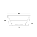 Moderner Outdoor- und Gartensofa Slide Rap 