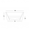 Moderner Outdoor- und Gartensofa Slide Rap 