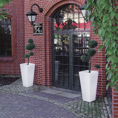 Leuchtender Design-Topf Slide Y-Pot für Innen und Außen mit LED Aktion