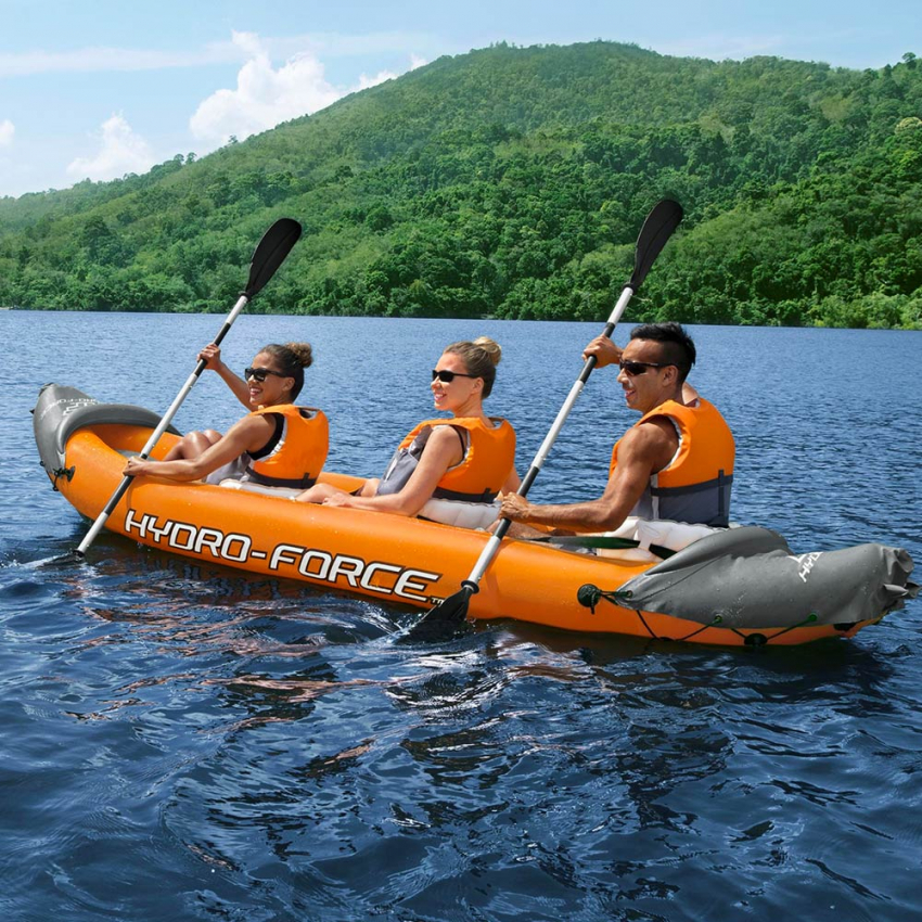 Aufblasbares Kayak Kanu für 3 Leute Lite Rapid X3 Hydro-Force Bestway 65132