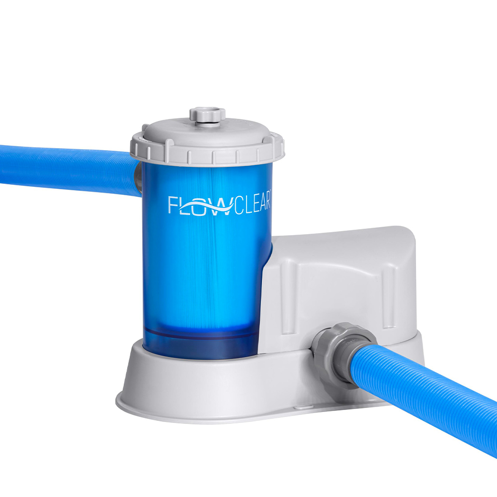 Transparente Kartuschenfilterpumpe für Aufstellbecken Bestway Flowclear 58675