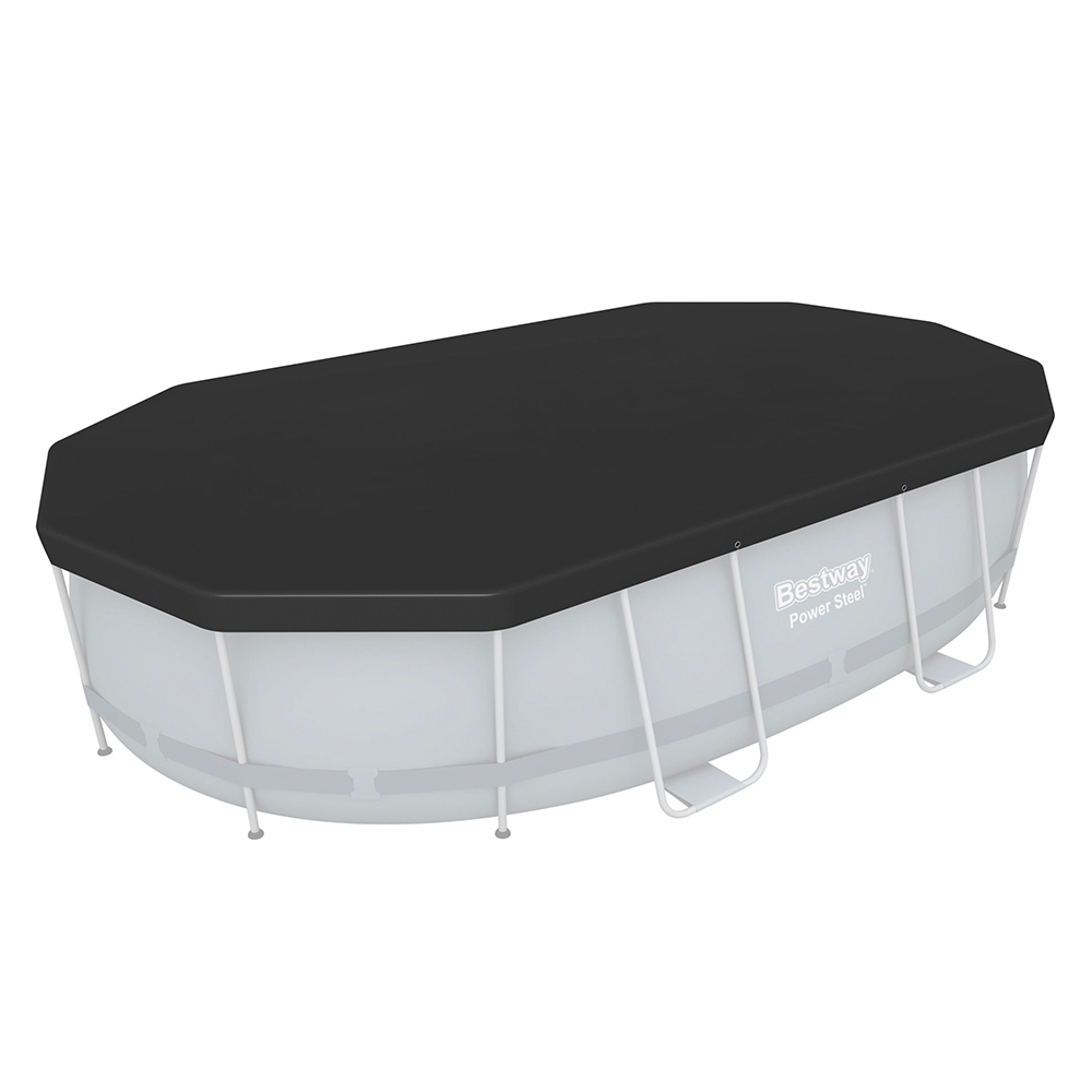 Poolabdeckung für ovalen Power Steel Pool 427x250x100 cm Bestway 58425