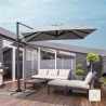 Ampelschirm Quadratisch Pendelschirm 2,5 Meter Garten Café Hotel Alu Paradise Lagerbestand