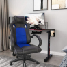 Ergonomischer Gaming-Bürostuhl mit verstellbarer Höhe aus Kunstleder Le Mans Sky