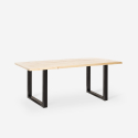 Esstisch Tisch 160x80cm im Industrie Stil aus Holz Metall rechteckig Rajasthan 160 Modell
