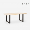 Esstisch Tisch 160x80cm im Industrie Stil aus Holz Metall rechteckig Rajasthan 160 Auswahl