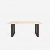 Esstisch Tisch aus Holz mit Eisenbeinen im industriellen Stil 180x80 cm Rajasthan 180 Eigenschaften