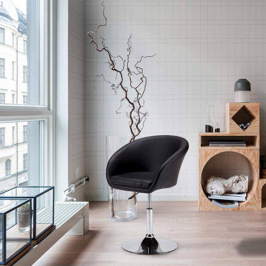 Hocker Bar Küche Drehbar Kunstleder Modernes Design Austin