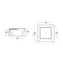 Moderner Designtisch Stehtisch Origami-Stil für Zuhause Slide Kami Ni