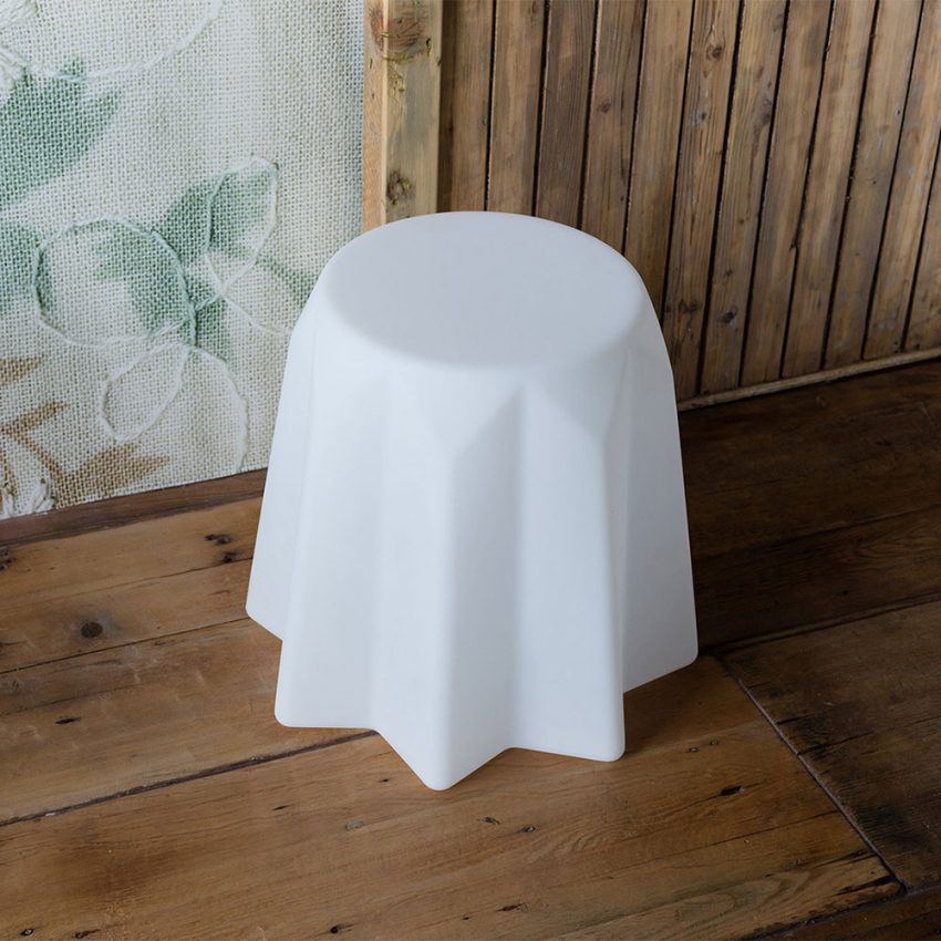 Moderner leuchtender Hocker im extravaganten Design Slide Pandoro Light Aktion Moderner leuchtender Hocker im extravaganten Design Slide Pandoro Light Aktion