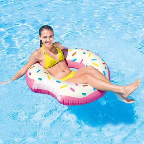 Intex 56265 Aufblasbare Kringel Donut Luftmatratze für Den Pool Donut Tube Aktion