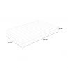 Einzelmatratze Memory Foam 7-Zonen, abnehmbar, 25cm, 80x190cm Veradea Auswahl