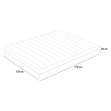 Veradea Memory Foam Matratze 1,5 Plätze, 7 Zonen, abnehmbar, 25 cm, 120x190 cm Auswahl