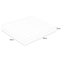 Veradea Matratzenduo Memory Foam 7 Zonen abnehmbar 25cm 160x190cm Auswahl