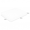 Veradea Taschenfederkern-Matratze 1,5 Platz Memory-Gel 25 cm 120x190 cm Auswahl