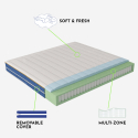 Veradea Taschenfederkernmatratze mit Memory-Gel 25 cm 160x190 cm, Doppelbettgröße Sales