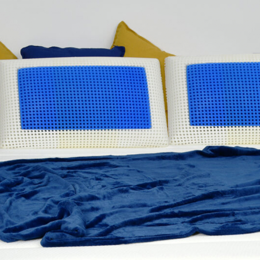 Paar atmungsaktive Nackenstützkissen aus Memory Foam Veradea Unico Bis Aktion