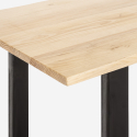 Esstisch im Industriellen Stil aus Holz für Küche 200x80cm Rajasthan 200 Maße