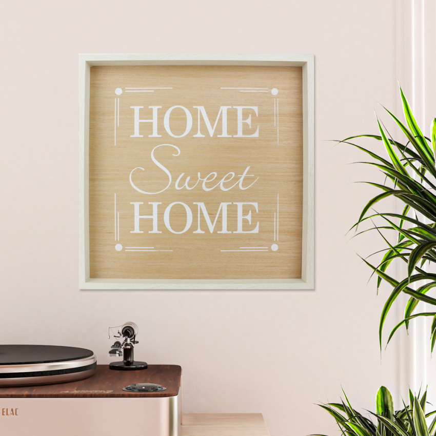 Wandbild Wohnzimmer mit Rahmen Sprüche 40x40cm Home Aktion Wandbild Wohnzimmer mit Rahmen Sprüche 40x40cm Home Aktion