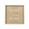 Wandbild Wohnzimmer mit Rahmen Sprüche 40x40cm Home Verkauf