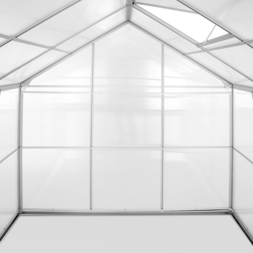 Aluminium Gewächshaus Polycarbonat Gartenarbeit 183x245x205cm Laelia