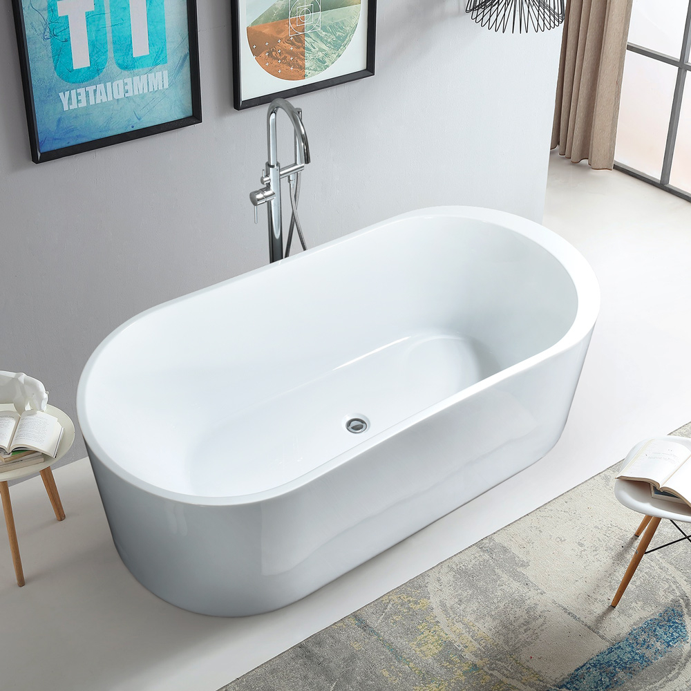 Ovale freistehende Badewanne aus Fiberglas-Acrylharz Phuket