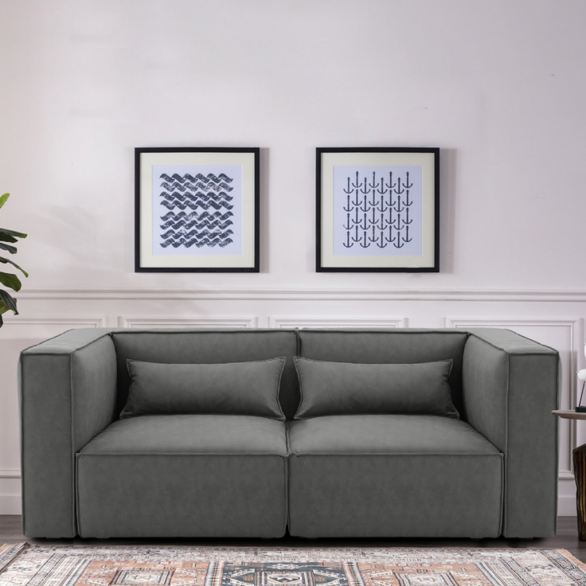   Solv: 2-Sitzer Sofa modern modular aus Stoff 


