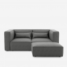 Modernes modulares 2-Sitzer-Sofa aus Stoff mit Ottomane Solv Verkauf