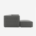 Modernes modulares 2-Sitzer-Sofa aus Stoff mit Ottomane Solv Sales