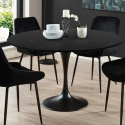 Runder Tisch 120cm Marmor Effekt Restaurant Esszimmer Tulipan murmar  120 Lagerbestand