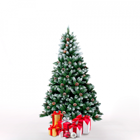 Künstlicher Weihnachtsbaum mit Kunstschnee-Dekorationen 120cm Ottawa Aktion