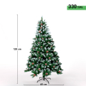 Künstlicher Weihnachtsbaum verziert mit Dekoration 120 cm Ottawa