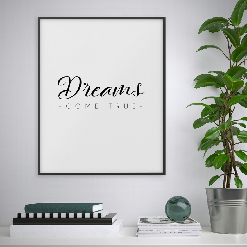 Posterbild mit Rahmen, Zitate und Sprüche 40x50 cm Variety Sny Aktion