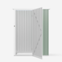 Werkzeughaus aus Verzinktem Blech aus Grünem Metall 143x89x186cm Amalfi Nature Katalog