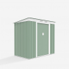 Grün Verzinktes Stahlhaus Widerstandsfähige Schiebetüren Gartenbox 201x121x176cm Alps Nature Auswahl