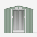 Gartenhausbox aus Blech für Werkzeuge 213x127x195cm Chalet Nature Rabatte