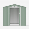 Gartenhausbox aus Blech für Werkzeuge 213x127x195cm Chalet Nature Rabatte