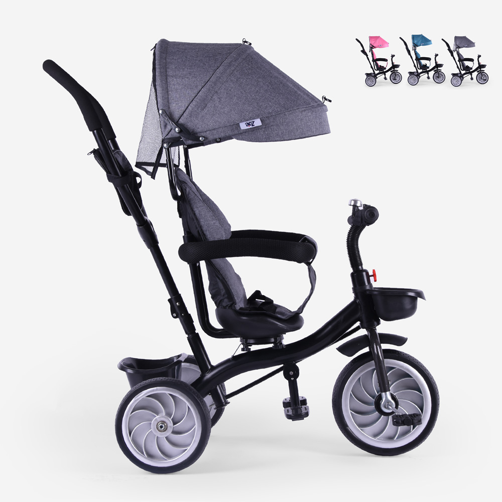 Kinderdreirad Kinderwagen Sitz 3in1 Pedal schieben Lally