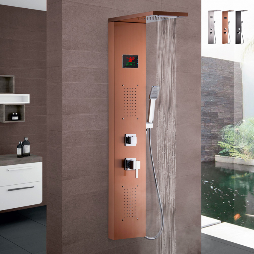 Duschsäule Duschpaneel mit Armatur Regendusche Handbrause Rapolano Angebot Duschsäule Duschpaneel mit Armatur Regendusche Handbrause Rapolano Angebot