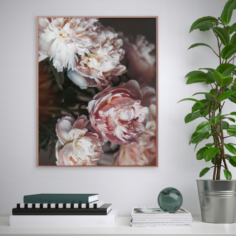 Blumenmuster Rahmenbild Blumen Natur 40x50cm Variety Maua Aktion