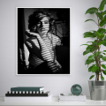 Fotodruck weibliches Motiv, Schwarz-Weiß-Bild 40x50cm Variety Wahine Aktion